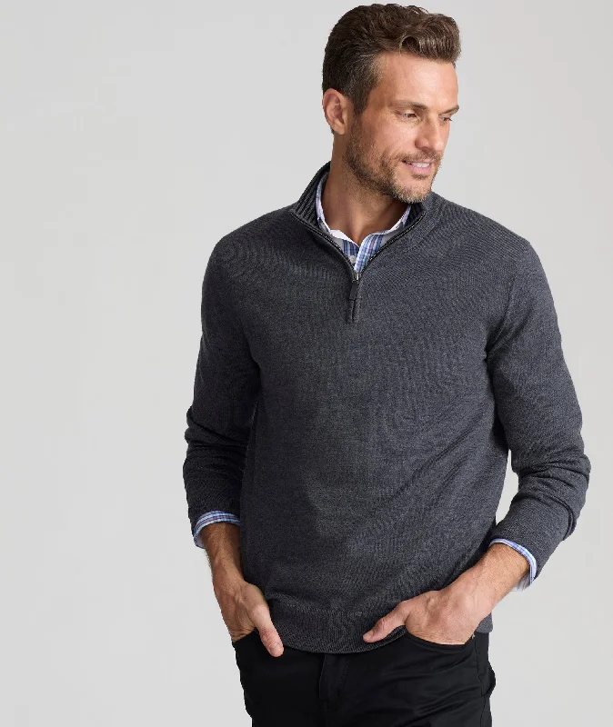 Early Bird Discount Merino Wool Quarter Zip Sweater