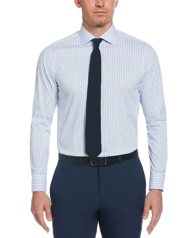 Extra Savings Slim Fit Striped Print Dress Shirt