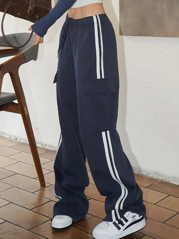 Unbeatable Prices Pocket Side Stripe Baggy Sweatpants