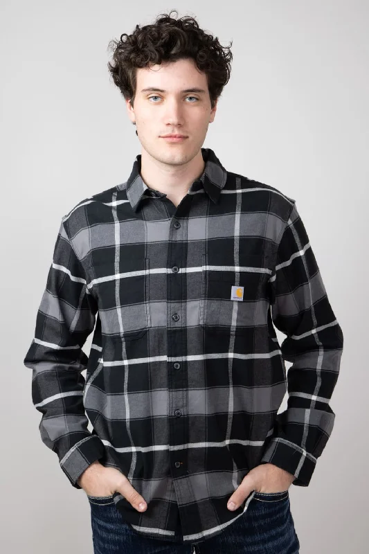 Weekend Specials to Love Carhartt Rugged Flex Midweight Flannel Shirt for Men in Black | 106352-N04-BLK Weekend Specials to Love Carhartt Rugged Flex Midweight Flannel Shirt for Men in Black | 106352-N04-BLK