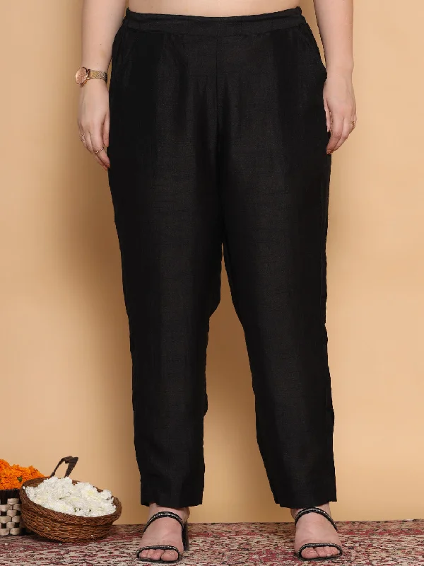 Weekend Discounts to Snag Black Silk Pants