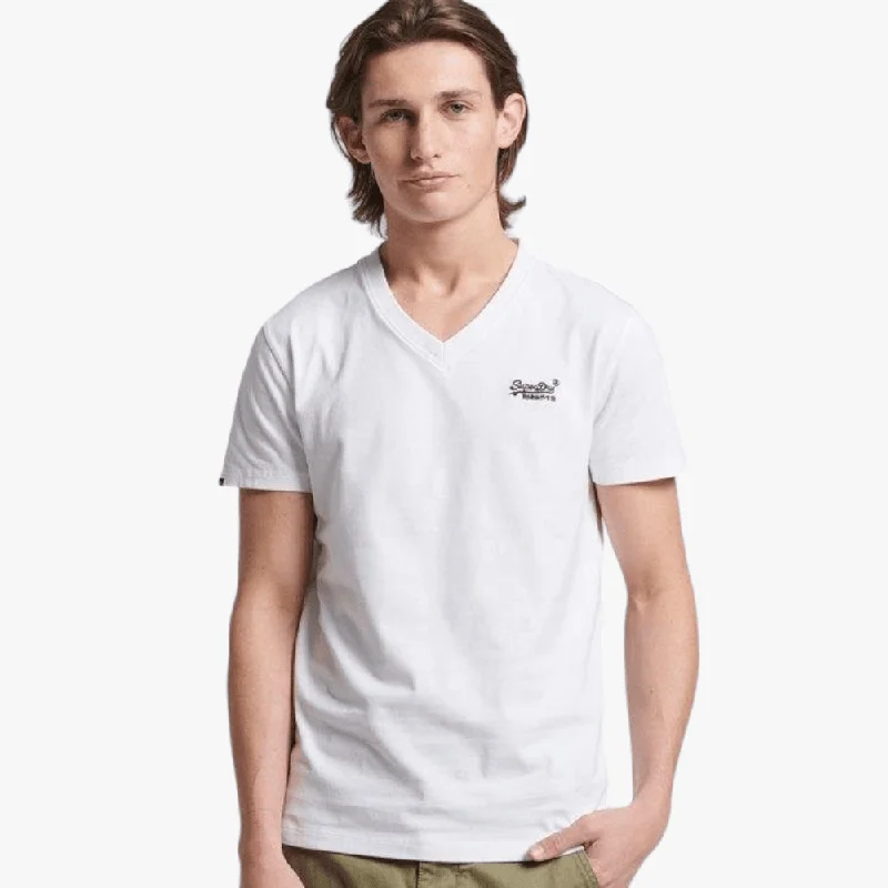 Online Exclusive Superdry Mens Vintage Logo Emb Short Sleeve Tee Optic