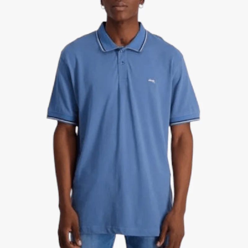 Exclusive Offers Jeep Mens Plain Pique Short Sleeve Golfer Vintage Blue