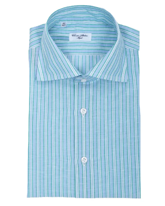 TIME-Limited Offer Blue and Green Sportshirt