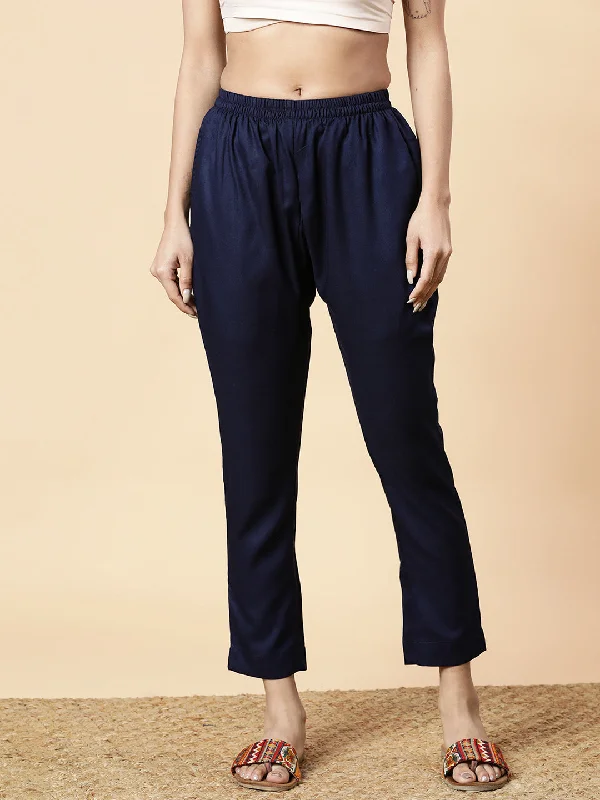 Steals and Deals Navy Rayon Pants
