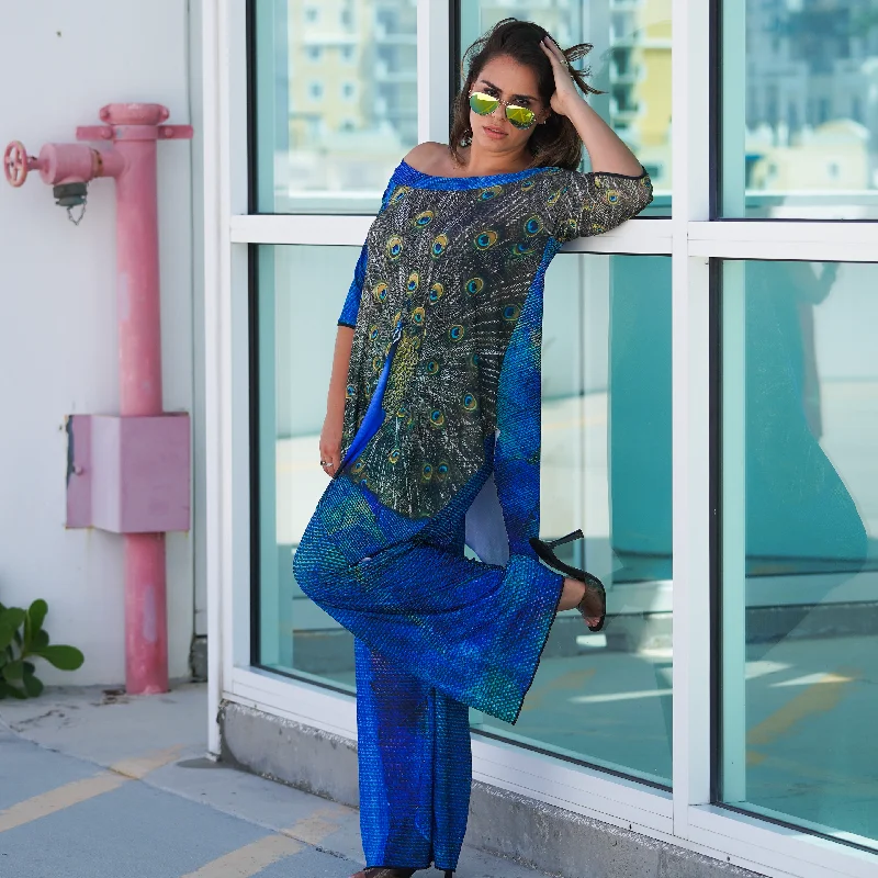 Weekend Discounts to Enjoy Ananda Pants in Peacock print
