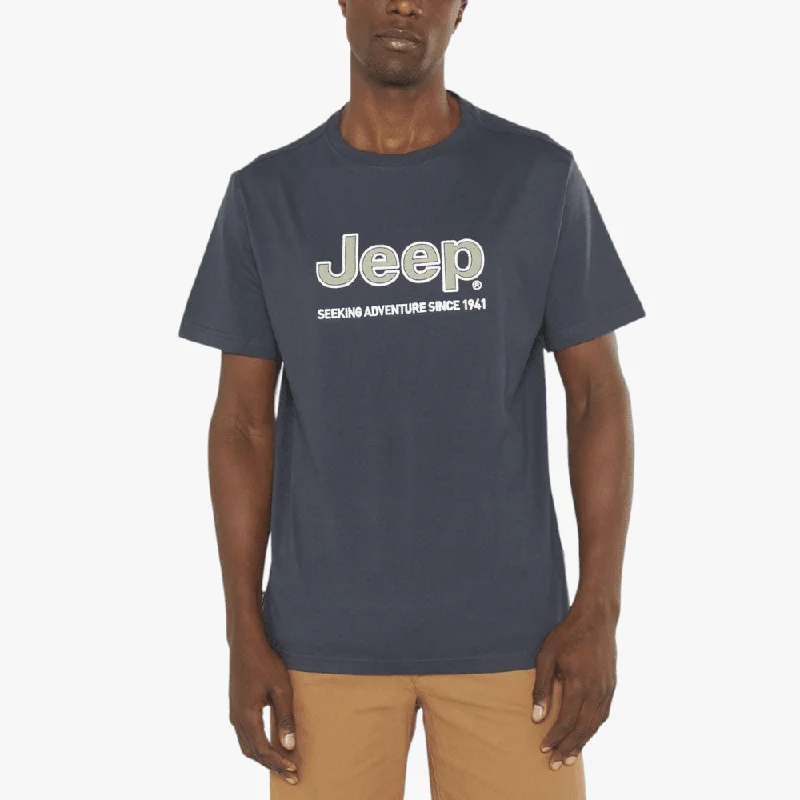 Weekend Deals That Wow Jeep Mens Core Logo Short Sleeve Tee Good Grey