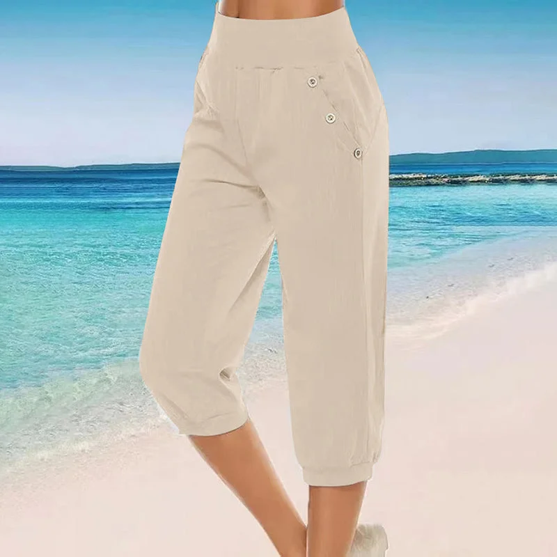 Weekend Savings Bonanza 【Cotton And Linen】Comfortable Casual Trousers