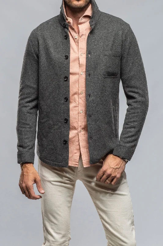 Early Bird Sooter Cashmere Shirt In Charcoal