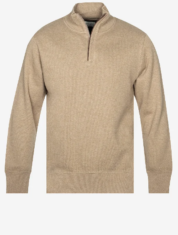 Weekend Price Cuts Galore Sacker – Halbreißverschluss in Khaki-Melange