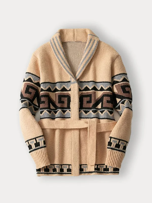 Reduced Prices Luxe Knitted Jacquard Cardigan