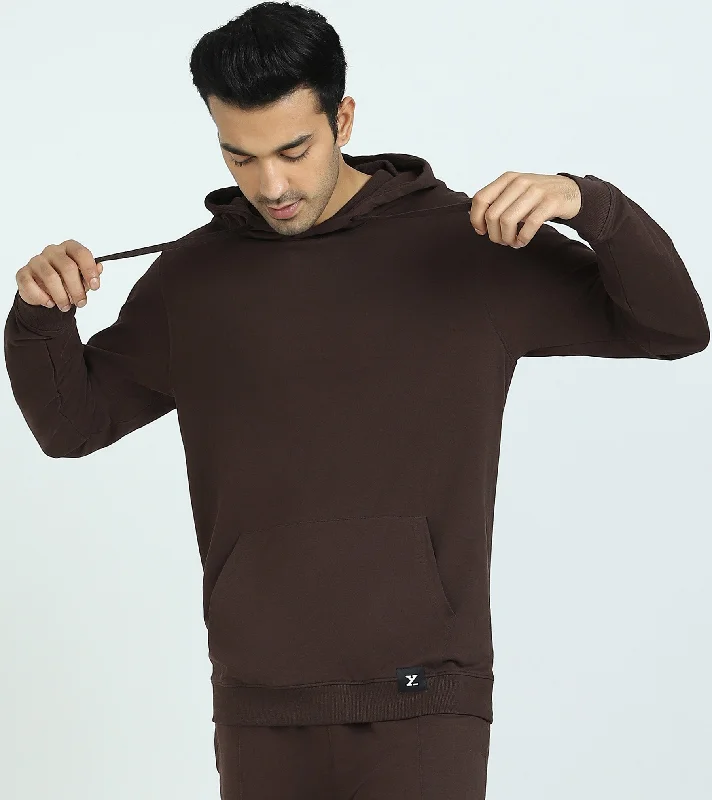 Quick Sale Cruze French Terry Cotton Hoodies Malt Brown