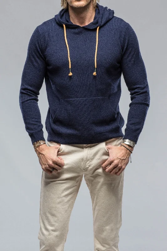 Flash Deals Florio Hooded Cashmere Sweater in Navy
