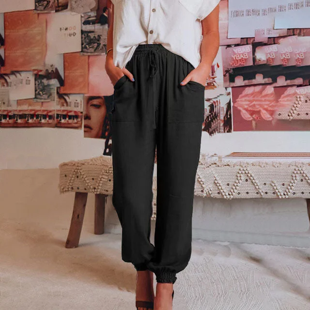 Your Weekend, Your Savings Solid Colour Casual Pants