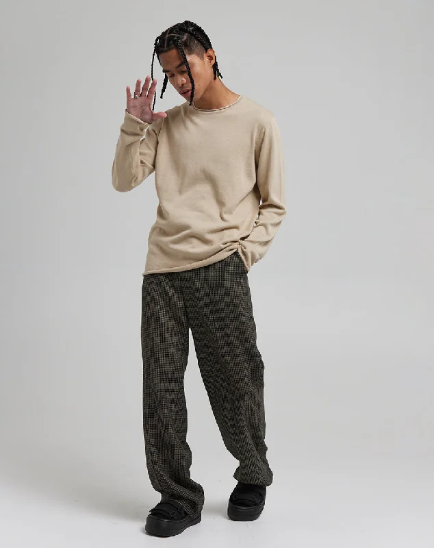 Lowest Price LON MEN'S CREW NECK JUMPER | TAUPE