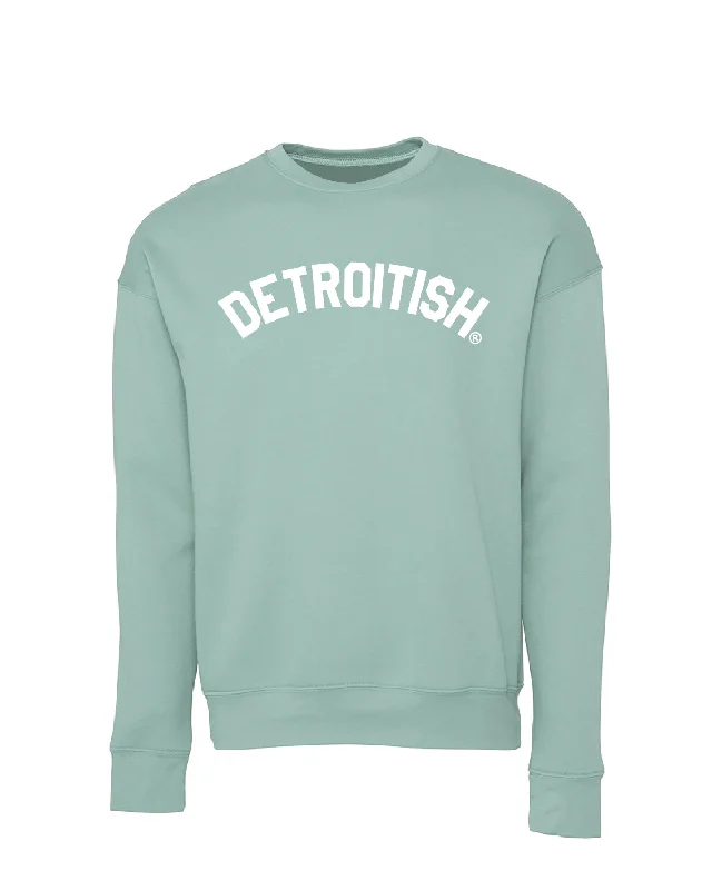 Discount Days Ink Detroit Detroitish Crewneck Sweatshirt - Dusty Blue