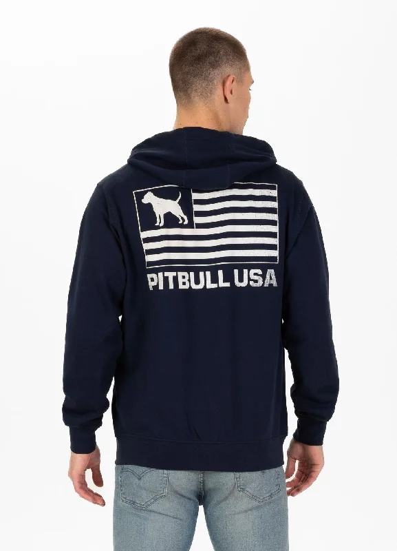 Shop and Save Men's Zip-up hoodie Terry Pitbull USA