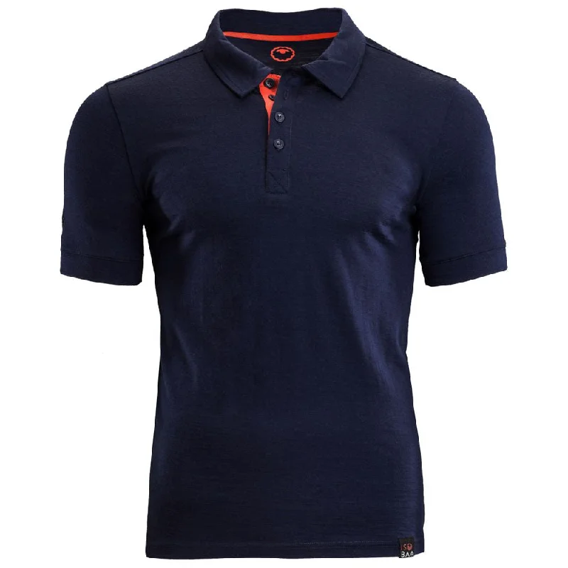 Take Advantage Mens Merino 180 Short Sleeve Polo Shirt (Navy)