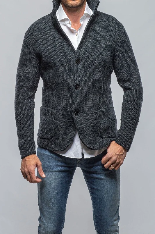 Big Discounts Tuscan Sweater Jacket In Olive Navy