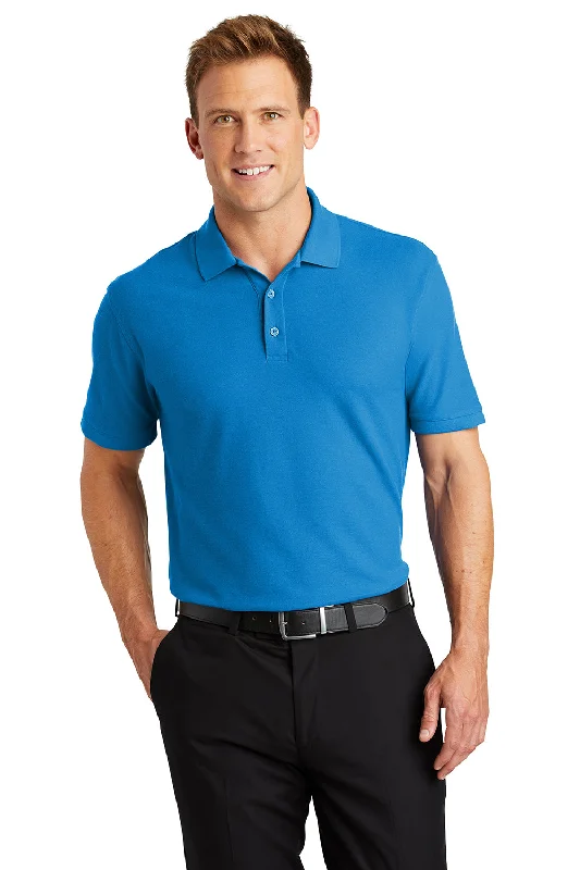 Year-End Sale Port Authority Mens Core Classic Short Sleeve Polo Shirt - Coastal Blue Year-End Sale Port Authority Mens Core Classic Short Sleeve Polo Shirt - Coastal Blue