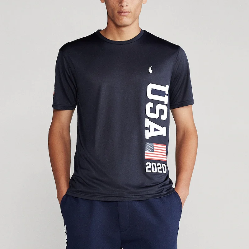 Reduced Rates RL - Men 'Black' Team USA 2020 Summer Olympics Wordmark T-Shirt PR400