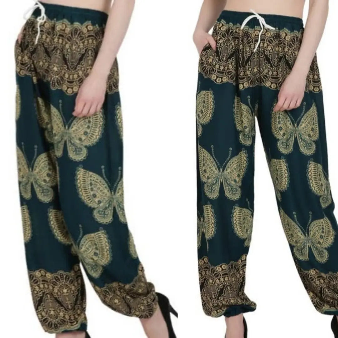New Deal Butterfly Print Pants ~ 4 colors!