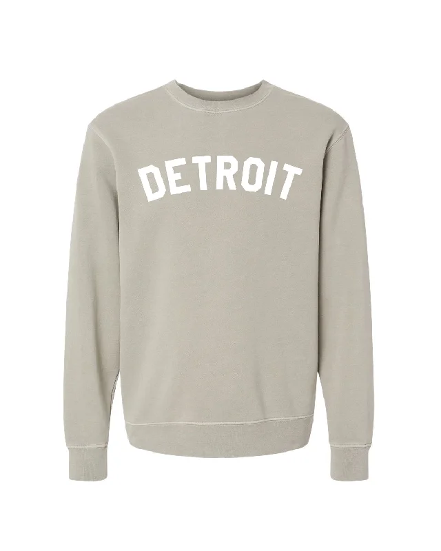 Clearance Event Ink Detroit - Pigment-Dyed Crewneck Sweatshirt - Cement