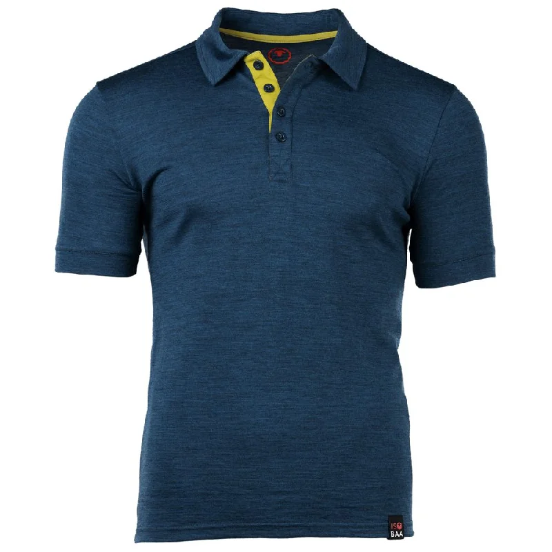 Celebrate the Weekend with Discounts Mens Merino 180 Short Sleeve Polo Shirt (Petrol)