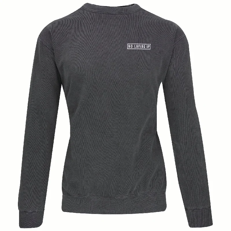 Price Fest No Laying Up Minimalist Crew Neck | Charcoal