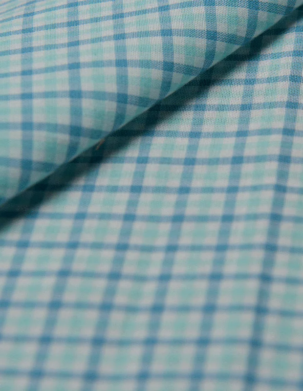 Weekend Deals That Dazzle Mint And Aegean Blue Lightweight Tattersall