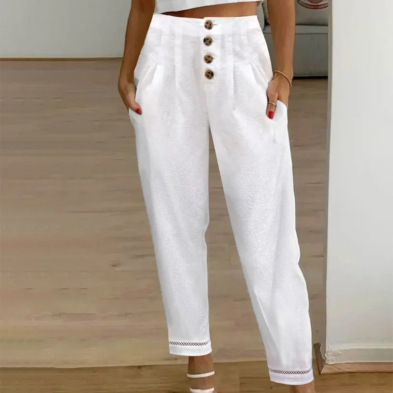 Weekend Bargains to Sizzle Lace Patchwork Casual Trousers