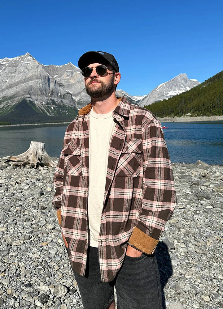 Discount Mania Men's Timberline Midweight Flannel Shirt,8oz