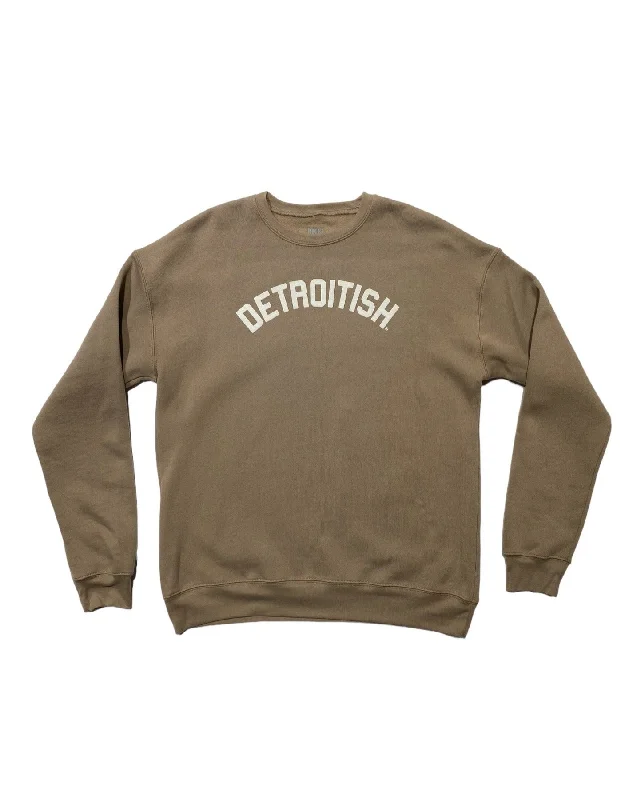 Incredible Offers Ink Detroit Detroitish Crewneck Sweatshirt - Tan