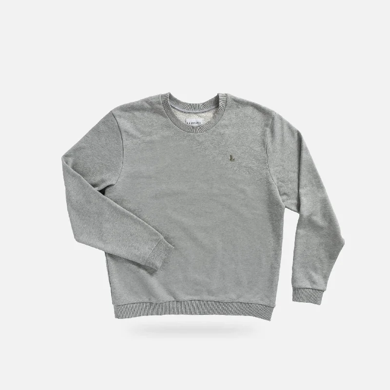 Deep Discounts The Heather Grey Ledbury Crew Neck Sweatshirt