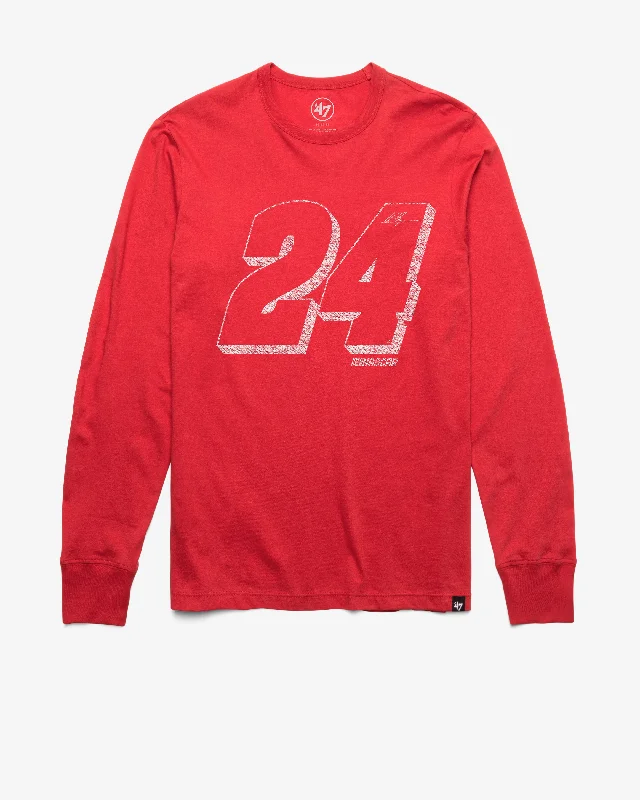 New Deal NASCAR WILLIAM BYRON HENDRICK DRIVER '47 FRANKLIN LONG SLEEVE TEE
