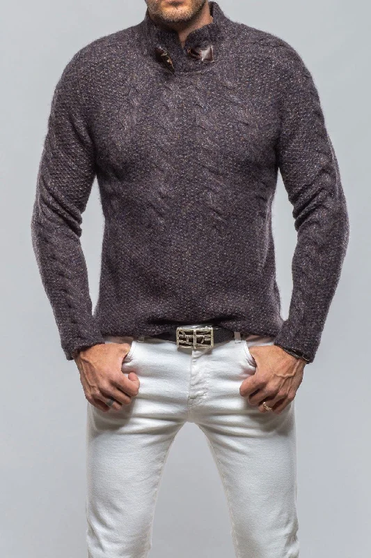 Price Meltdown James Cable Sweater in Chocolate Melange