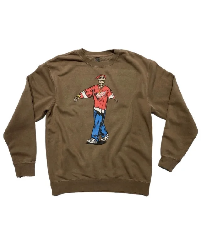Lowest Rates Ink Detroit- Tupac Back from the Dead Wings Jersey - Crewneck Sweatshirt - Brown Lowest Rates Ink Detroit- Tupac Back from the Dead Wings Jersey - Crewneck Sweatshirt - Brown