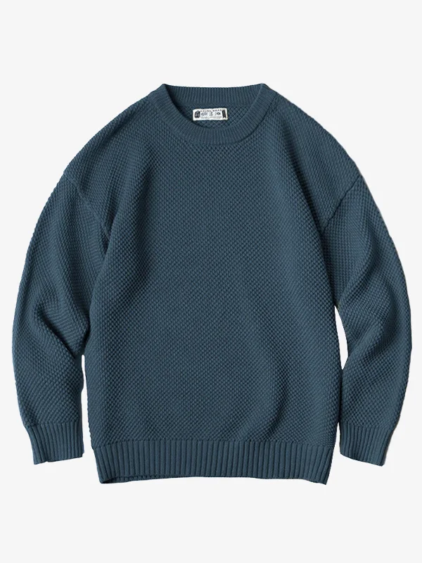 Deal of the Day Classic Solid Color Ribbed Trim Knitted Sweater