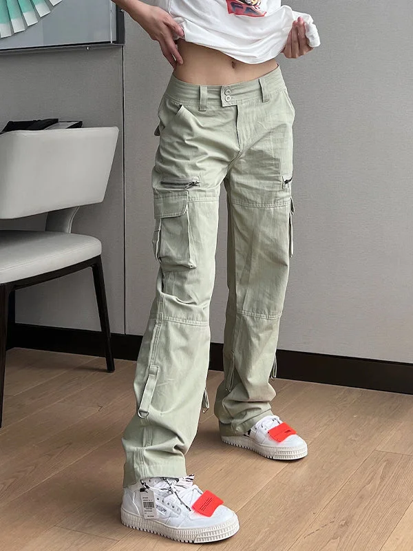 Unbeatable Deal Low Waist Baggy Parachute Cargo Pants