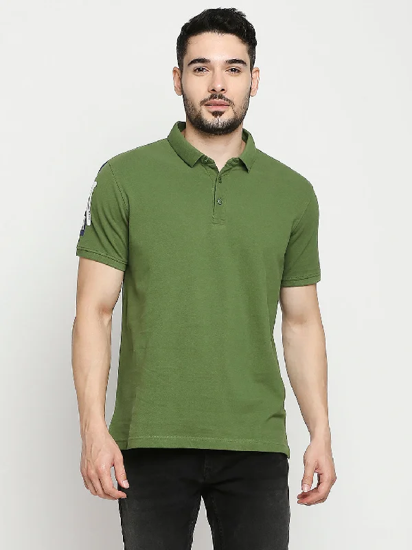 Weekend Offers That Please Spykar Cactus Green Cotton Half Sleeve Plain Polo Casual T-Shirts For Men Weekend Offers That Please Spykar Cactus Green Cotton Half Sleeve Plain Polo Casual T-Shirts For Men