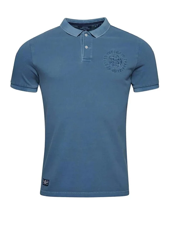 Steal Deal Superdry Vintage Superstate Polo Shirt, Heraldic Blue