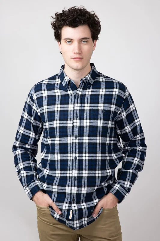 Factory Direct Sale Weatherproof Vintage Brushed Flannel Shirt for Men in Blue Print | F2485572GK-BLUEPRINT Factory Direct Sale Weatherproof Vintage Brushed Flannel Shirt for Men in Blue Print | F2485572GK-BLUEPRINT