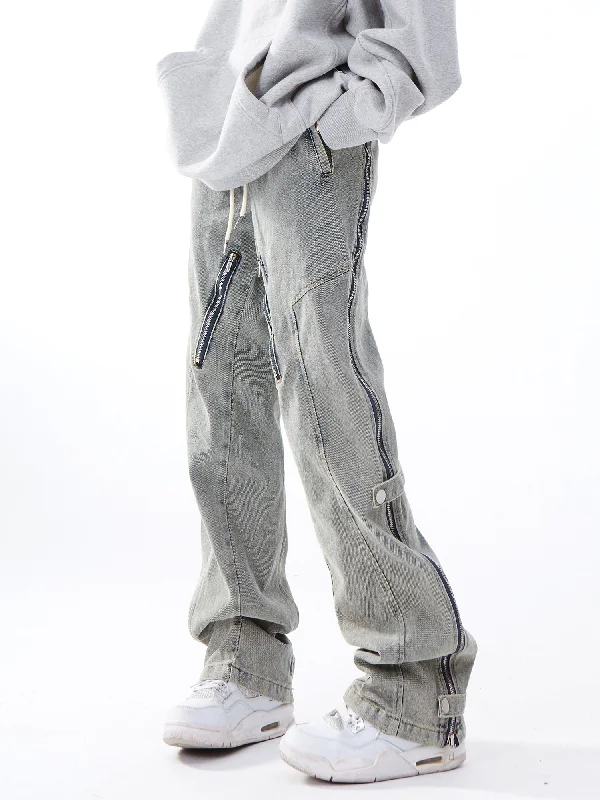 Weekend Bargains to Indulge In Side Zip Straight Fit Jeans