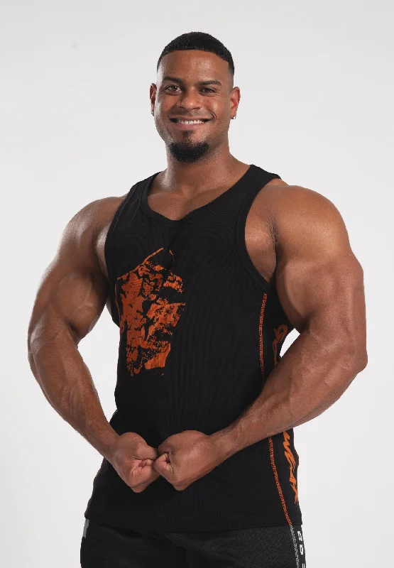 Stock Up and Save Monterey Tank Top - Black/Orange