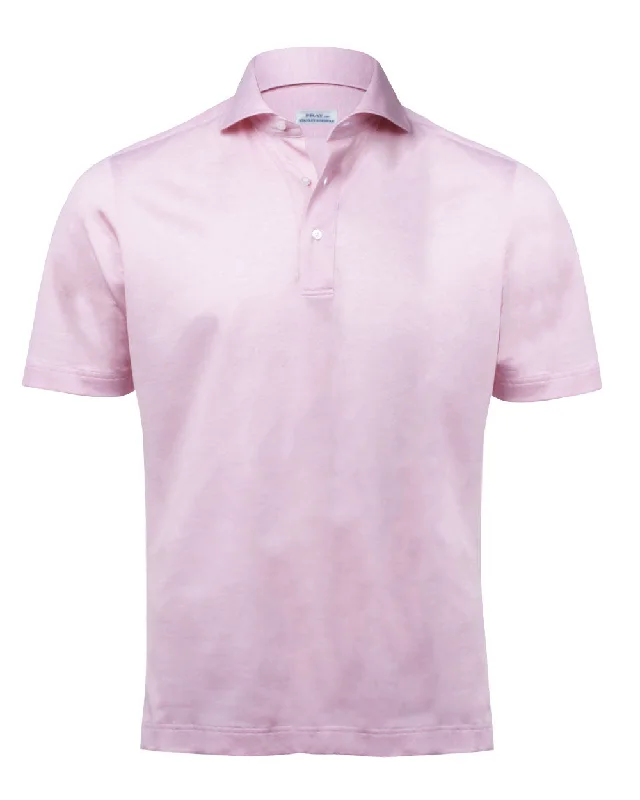 Weekend Specials Just for You Light Pink Dot Knit Pique Polo