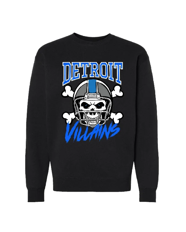 Price Drop Alert Ink Detroit - Villains Crewneck Sweatshirt - Black