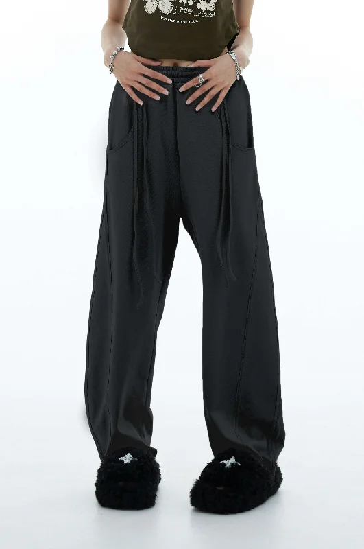 Weekend Shopping Made Better Double Side Waist String Jogger Pants