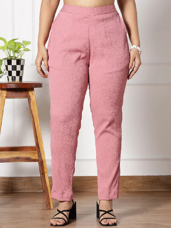Weekend Deals to Brighten Your Day Blush Textured WaistbandPants