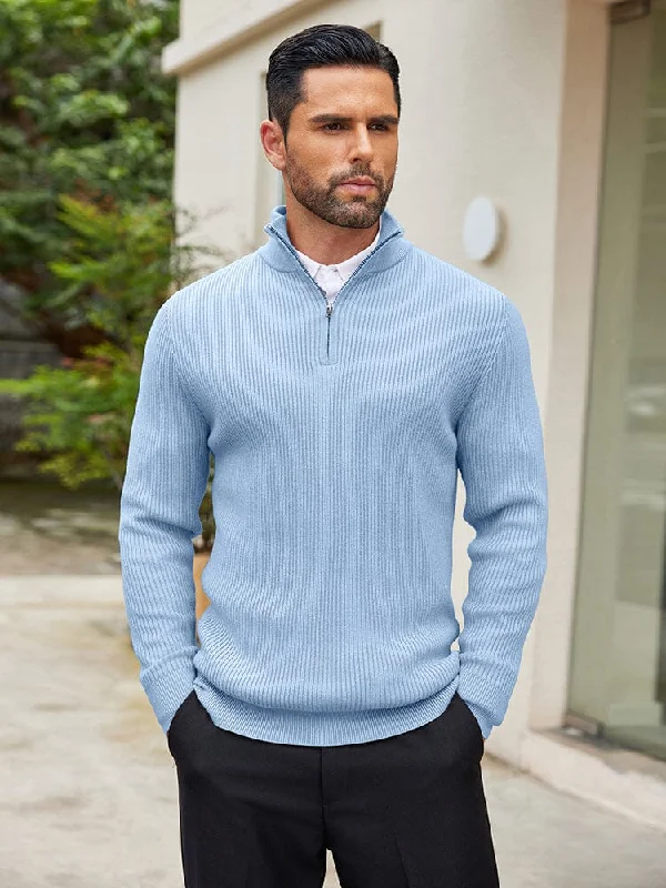 Can't Miss Timeless Stand Collar Knit Sweater (US Only)