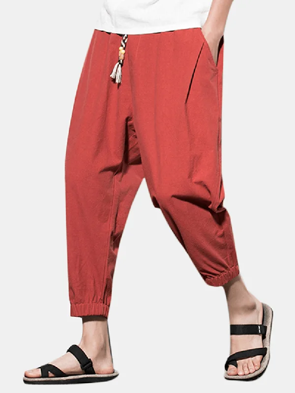 Weekend Deal Vintage Cotton Linen Harem Pants